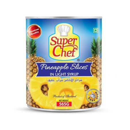 Pineapple Slice in Light Syrup Super Chef 565gm
