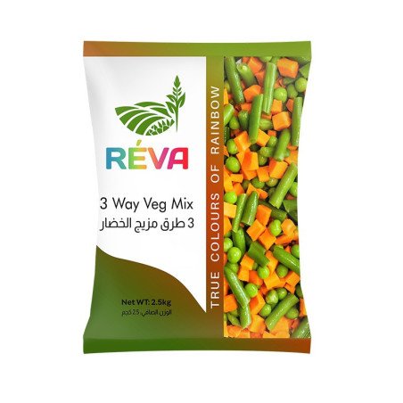Frozen Mixed Vegetables Reva 3 way Mix 4*2.5kg