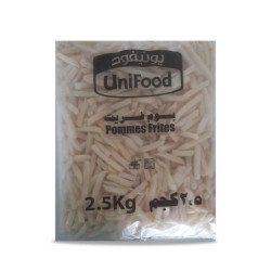 French Fries Unifood 9mm Unsalted 2.5kg