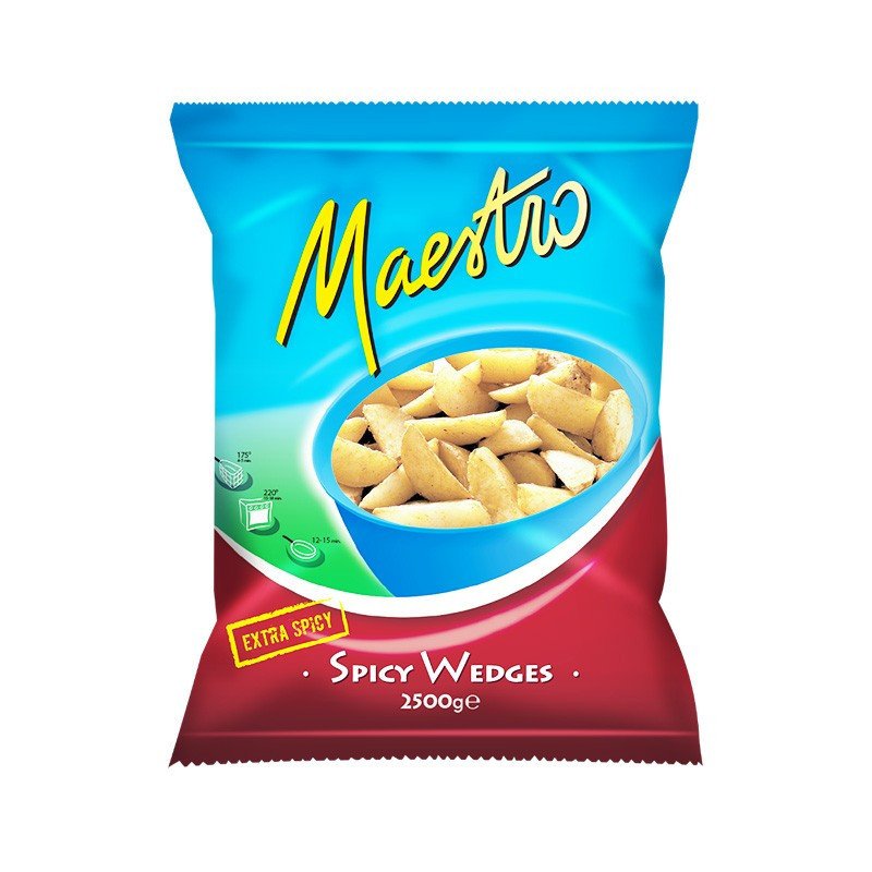 Potato Wedges Spicy coated Maestro 2.5kg